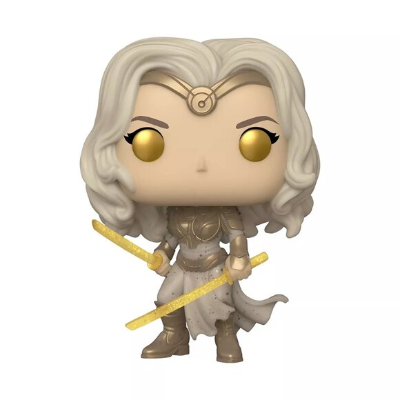 FUNKO POP! MARVEL ETERNALS - THENA #743 (EXCLUSIVE BOBBLE-HEAD FIGURE) NEW - Picture 1 of 4
